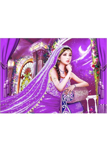 Rhinestone Resimleri Kristaller Nakış Kiti Mor (Yurt Dışından)