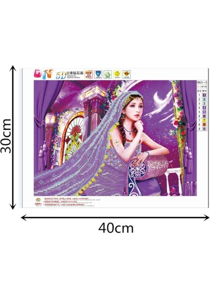 Rhinestone Resimleri Kristaller Nakış Kiti Mor (Yurt Dışından) modelleri