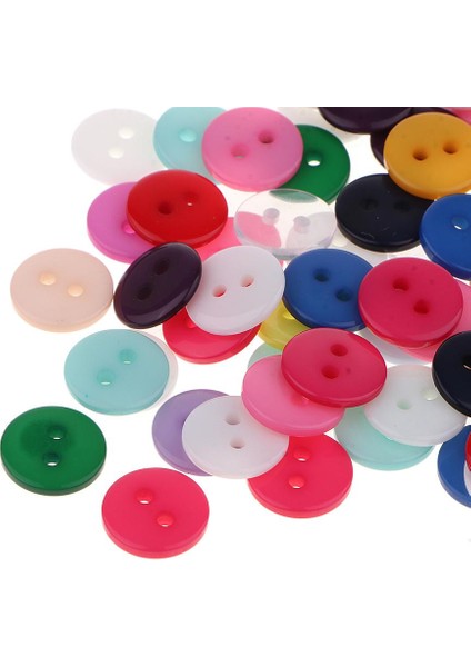 100 1 cm Düğme Seti Craft Düğmeleri Reçine Düğmeleri Düğmesi Scrapbooking Crafts (Yurt Dışından)