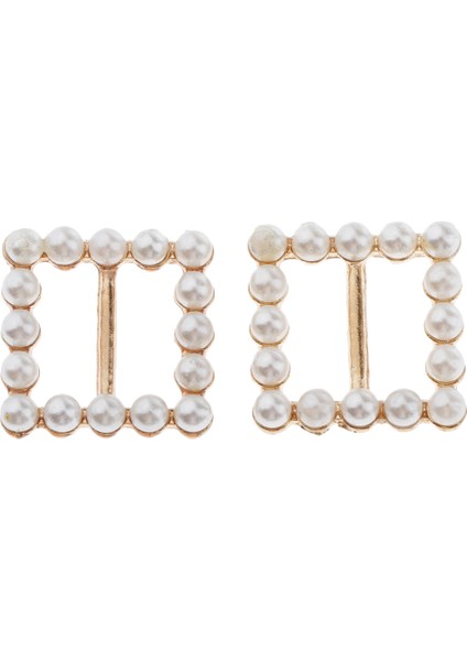 2 Adet Dikdörtgen Ince Boncuklar Düğün Bantları Toka Kaydırıcı Eşarp Klibi (Yurt Dışından) fırsatları