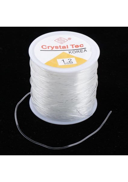 Elastik Streç Boncuk Iplik Kristal Ip Kordon Takı Yapım Bilezik 1.2mm (Yurt Dışından) fiyatları