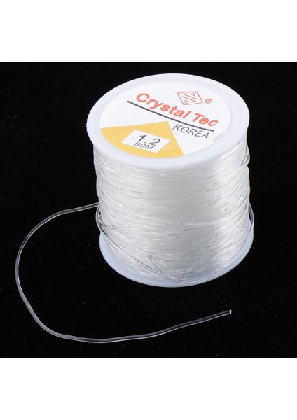 Elastik Streç Boncuk Iplik Kristal Ip Kordon Takı Yapım Bilezik 1.2mm (Yurt Dışından) fırsatları