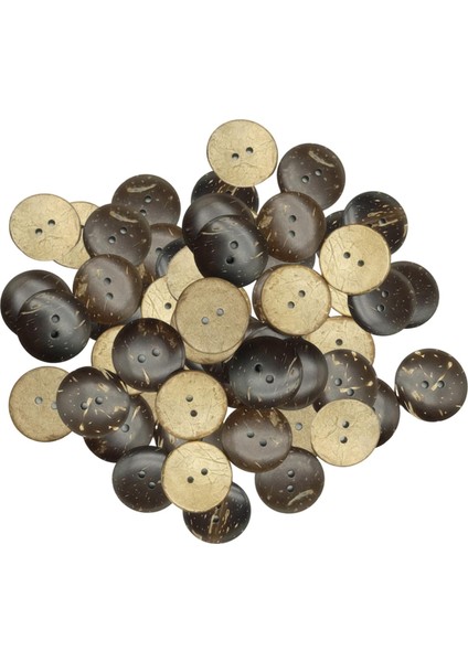 100X Hindistancevizi Kabuk Düğmeleri Dıy Scrapbooking Giyim Üniforma Için El Yapımı 2 Delik 20MM (Yurt Dışından) fiyatları