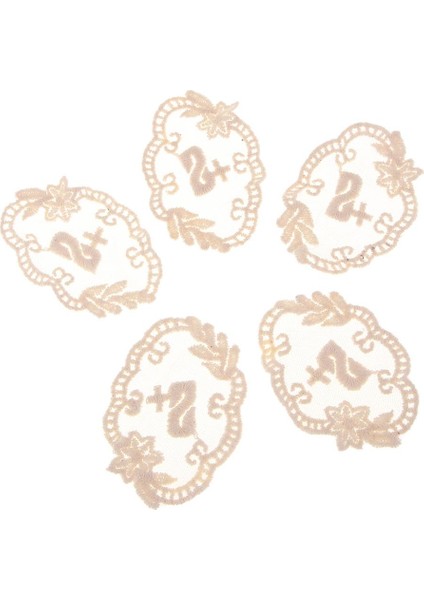 5pcs Işlemeli S Harf Aplike Dikiş Yamaları Diy Kot Ceket Giyim (Yurt Dışından)