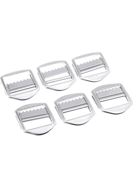 6 Adet Kayış Kayışı Için Gümüş Metal Şerit Kaydırıcı Tokalar, Ayarlanabilir (Yurt Dışından)