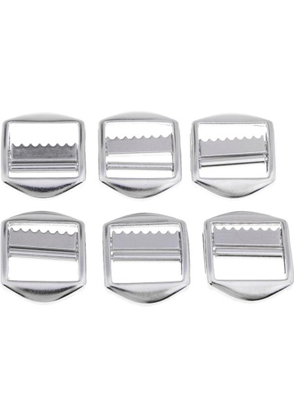 6 Adet Kayış Kayışı Için Gümüş Metal Şerit Kaydırıcı Tokalar, Ayarlanabilir (Yurt Dışından)
