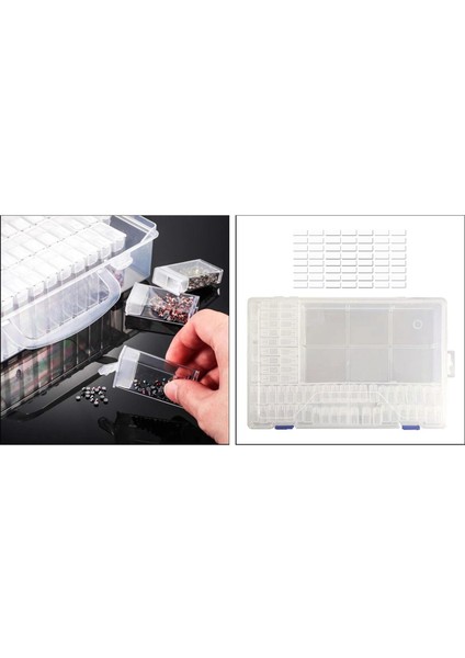 Elmas Boyama Aksesuarları Yetişkinler Için Elmas Boyama Araçları Saklama Kutusu, Elmas Boyama Matkap Kalemleri Silindir Tepsi Yapışkan Kil - 66PCS (Yurt Dışından) modelleri