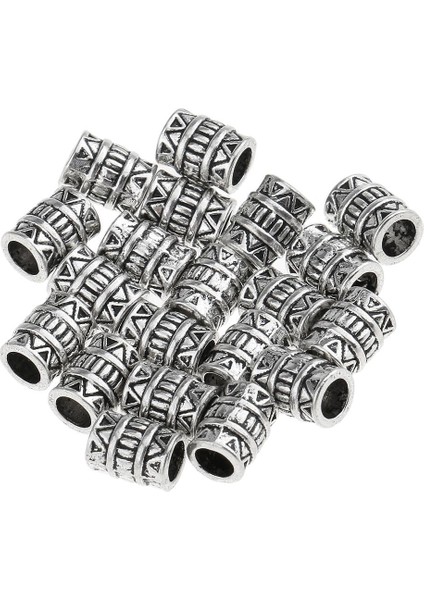 20X Karışık Renk Boyalı Büyük Delik Yuvarlak Ahşap Spacer Boncuk Dıy Projesi Için -, Açıklandığı Gibi SILVER04 (Yurt Dışından)