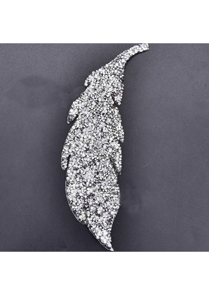 6pcs Rhinestone Yaprak Yamaları Aplike Demir Üzerinde Demir Yama Giysileri (Yurt Dışından) indirimleri