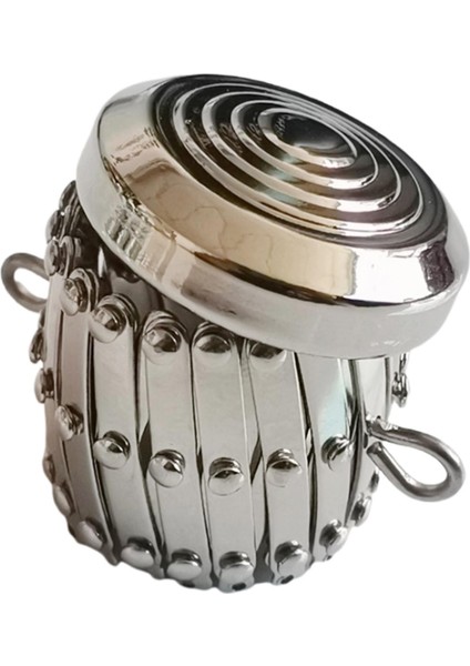 Açık Boyutta Yuvarlak Kaplama Çantalar Dericilik Aksesuarı Ilmekli Madeni Para Silindiri (Yurt Dışından) fiyatları