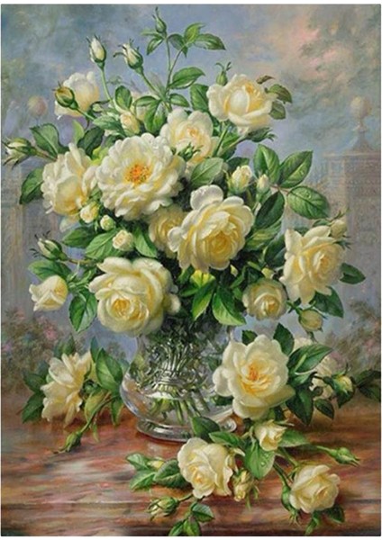 Kristal Nakış Kitleri Sanat Ev Dekorasyon Çiçeği 3 (Yurt Dışından)