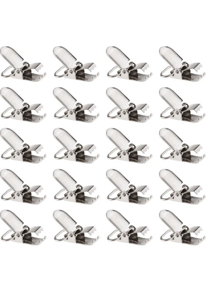 15X20 Adet Metal Bebek Emziği Klipsi Dıy Askı Gümüş Ton 15 Adet (Yurt Dışından)