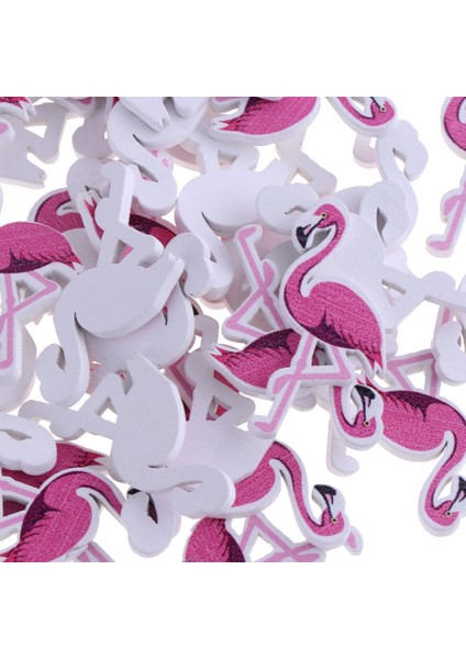 50PCS Flamingo Ahşap Düğmesi Delik Yok Giyim Dikiş Diy Zanaat 35 x 16MM (Yurt Dışından) modelleri