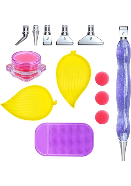 Elmas Boyama Kalemi Diy, Reçine 5d Diy Dıy Elmas Nakış Elmas Resimleri, Çapraz Dikiş ve Çivi Sanatı Için Elden Kaldırılmış Nokta Tatbikat Kalemi - Yıldızlı Gökyüzü Mor (Yurt Dışından)