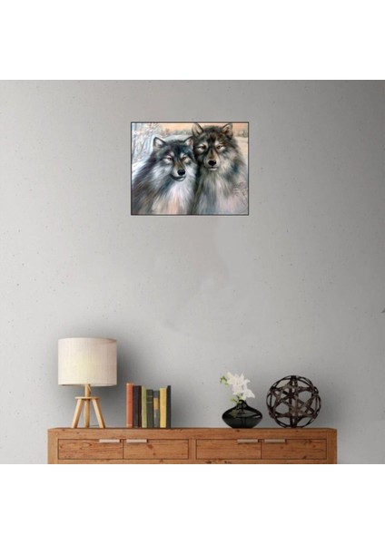 Hayvan Dıy 5d Elmas Resim Numara Kitleri, Kristal Rhinestone Nakış Resimleri Resimler Sanat El Sanatları Ev Duvar Dekoru - Kurt (Yurt Dışından) fiyatları