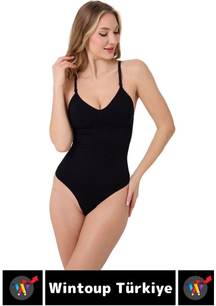 Özel Üretim Iz Iç Göstermez Kaymaz Toparlayıcı Çıtçıtlı String Body Korse