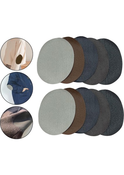 10 Parça Dıy Sahte Deri Yamalar Aplike Oval Çıkartmalar Giysi Için Onarım Yaması Kot Pantolon Dikiş Dirsek Diz Yamaları Çanta (Yurt Dışından) modelleri