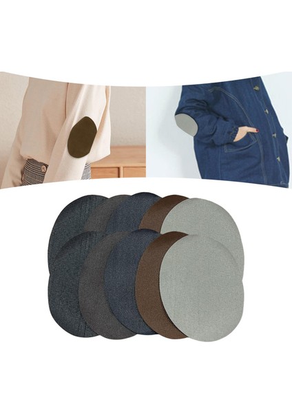 10 Parça Dıy Sahte Deri Yamalar Aplike Oval Çıkartmalar Giysi Için Onarım Yaması Kot Pantolon Dikiş Dirsek Diz Yamaları Çanta (Yurt Dışından) indirimleri