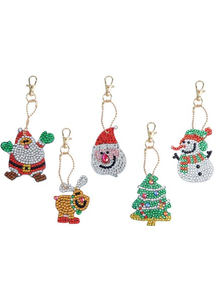 5 Pcs 5d Dıy Özel Şekilli Noel Kardan Adam Pırlanta Boyama Kitleri Çocuklar ve Yetişkinler Için, Sayılarla Elmaslarla Yapıştır Boya Dıy Anahtarlık Kolye Kitleri (Yurt Dışından) fiyatları