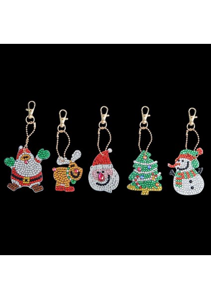 5 Pcs 5d Dıy Özel Şekilli Noel Kardan Adam Pırlanta Boyama Kitleri Çocuklar ve Yetişkinler Için, Sayılarla Elmaslarla Yapıştır Boya Dıy Anahtarlık Kolye Kitleri (Yurt Dışından) fırsatları