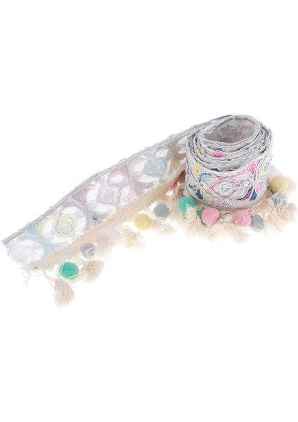1 Yarda Payetleri Püskül El Sanatları ile Jakard Kurdele 5cm-Arace (Yurt Dışından) fırsatları