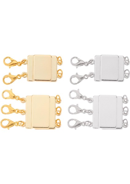 Kolye Katmanlama Toka Manyetik 2-3 Strands Detangler Untangling Separatör Altın Gümüş 4 Pcs (Yurt Dışından)