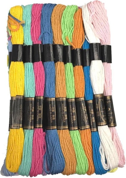 20 Adet Skeins Nakış Ipliği /örgü /zanaat Dikişi (Yurt Dışından)