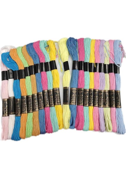 20 Adet Skeins Nakış Ipliği /örgü /zanaat Dikişi (Yurt Dışından) fırsatları