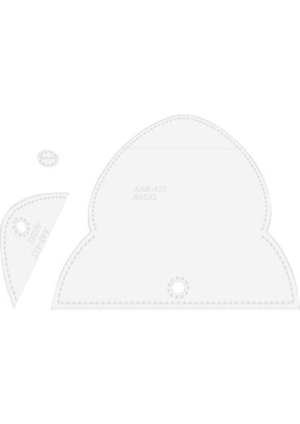 3 Adet Patchwork Kapitone Cetvel Şablon Fare Depolama Çantası Şablonu Pratik (Yurt Dışından) fiyatları