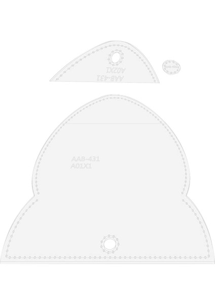 3 Adet Patchwork Kapitone Cetvel Şablon Fare Depolama Çantası Şablonu Pratik (Yurt Dışından) fırsatları