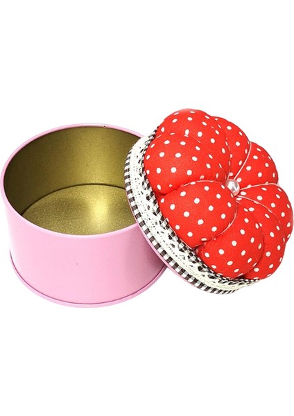 Pumpkin Pim Yastık Yastık Pinkusion ile Saklama Kutusu Organizatör Dikiş Kırmızı (Yurt Dışından) modelleri