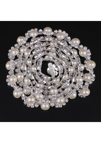 1 Yarda 12MM Inci Rhinestone Zincir Diya Dikiş El Sanatları Aksesuarları (Yurt Dışından) fiyatları