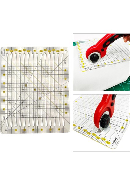 Şeffaf Patchwork Yorgan Cetvel Terzi Dikiş Malzemeleri Bez Kesim (Yurt Dışından) fırsatları