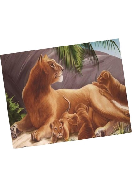 Dıy 5d Hayvan Elmas Boyama Kitleri Yetişkinler Için Rhinestone Resim Yeni Başlayanlar - 25X30CM - Aslan (Yurt Dışından) fırsatları