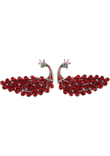 2 Adet Kristal Rhinestone Tavus Kuşu Kıyafetler Için Giysiler Için Demir Yamaları Aplikler (Yurt Dışından) fiyatları