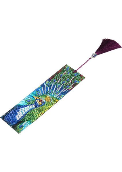 Özel Şekilli Elmas Boyama Kiti Bookmark ile Tassel Peacock 3 (Yurt Dışından) fiyatları