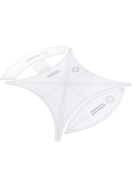 Çift Alyans Şablonu Terzi Dikiş Zanaat Kapitone Cetvel Aletleri (Yurt Dışından) fırsatları