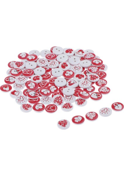 100 Adet Ahşap Düğmeler, Dikiş Giysileri Için Düğmeler Şeklinde (Yurt Dışından) modelleri