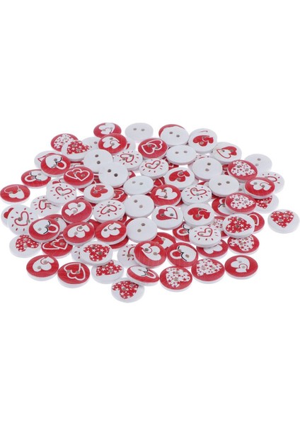 100 Adet Ahşap Düğmeler, Dikiş Giysileri Için Düğmeler Şeklinde (Yurt Dışından) fırsatları