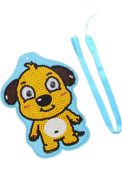 Dıy Elmas Boyama Tam Matkap Özel Şekil Elmas Boyama Hayvan Motifi Kimlik Kartı Kapak Koruyucu Kapak Kart Tutucu ile Koruyucu -, 14X12CM Köpek (Yurt Dışından) indirimleri