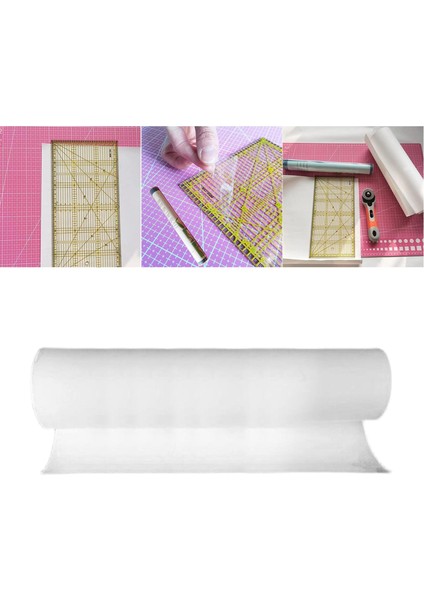 1x Kaymaz Kavrama Rulosu Dıy Zanaat Patchwork Kapitone Cetvel Şablonu Için Temiz (Yurt Dışından)