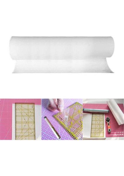 1x Kaymaz Kavrama Rulosu Dıy Zanaat Patchwork Kapitone Cetvel Şablonu Için Temiz (Yurt Dışından)