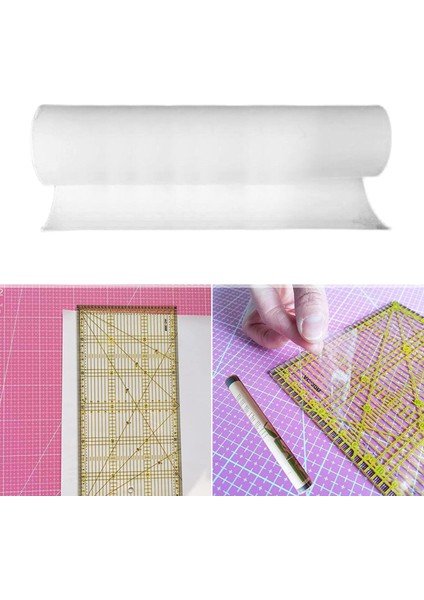 1x Kaymaz Kavrama Rulosu Dıy Zanaat Patchwork Kapitone Cetvel Şablonu Için Temiz (Yurt Dışından)