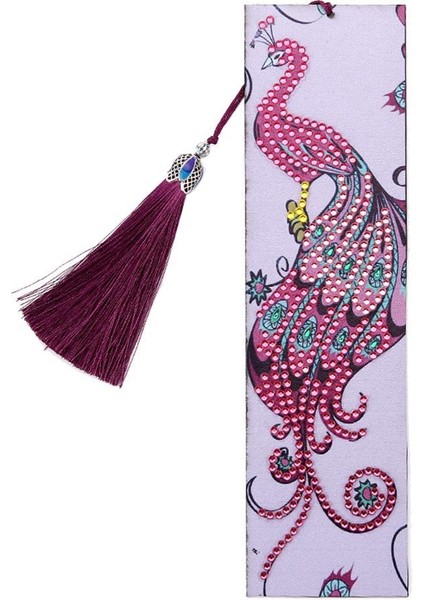 Çocuklar Elmas Boyama Kiti, Özel Şekli 5d Elmas Resim Sanatı Dıy Bookmarks Kırtasiye Muhasebecisi, Öğrenci Için Güzel Hediye - Tavuskuşu (Yurt Dışından)