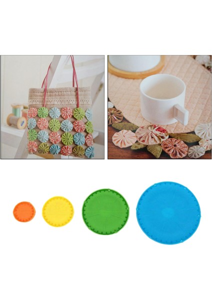 Dıy Araçları Kumaş Çiçek Yapım Şablonu 2 Adet (Yurt Dışından) modelleri