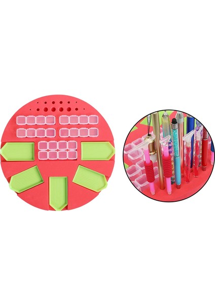 Diamond Nakış Aksesuarları Araçlar Yetişkinler ve Çocuklar Için Kit, Elmas Boyama Çapraz Dikiş Mozaik Boncuklar Depolama Tepsi Tutucu Organizatör - Kırmızı Tip 3 (Yurt Dışından) modelleri