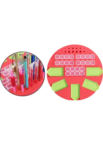 Diamond Nakış Aksesuarları Araçlar Yetişkinler ve Çocuklar Için Kit, Elmas Boyama Çapraz Dikiş Mozaik Boncuklar Depolama Tepsi Tutucu Organizatör - Kırmızı Tip 3 (Yurt Dışından) fırsatları