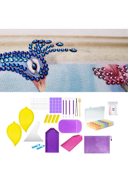 Elmas Boyama Araçları Kit Dıy Depolama Kutusu Tırnak Sanatı Dıy Craft Stitch Kalem Aracı Tweezers Yetişkinler Için Boş Çıkartmalar -, 22X14X5.5CM 93 Parçalar (Yurt Dışından) indirimleri