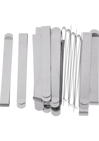 20PCS 3 "hemmer Kılavuzları Dikiş Etek Dikiş Dikiş Klipsli Alet Cetveli (Yurt Dışından)