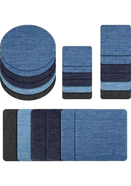 Giyim Onarımı Için 24 Adet Denim Kumaş Yamaları (Yurt Dışından) modelleri